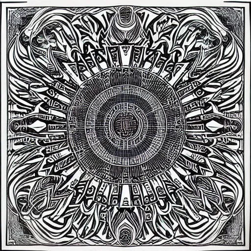 Image similar to “geometrically surreal order of sun beam, extremely high detail, photorealistic, intricate line drawings, dotart, album art in the style of James Jean”