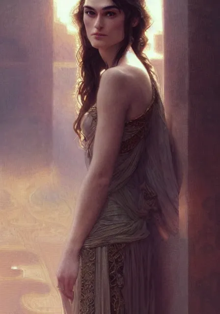 Prompt: sersei lannister keira knightley, intricate, elegant, highly detailed, digital painting, artstation, concept art, smooth, sharp focus, illustration, art by artgerm and greg rutkowski and alphonse mucha and william - adolphe bouguereau