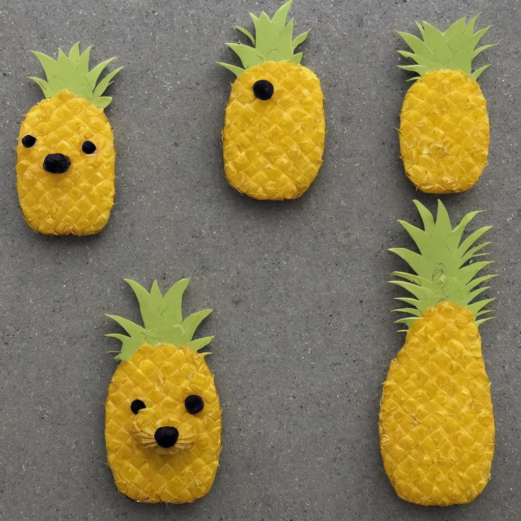 Image similar to pineapple that looks like doge