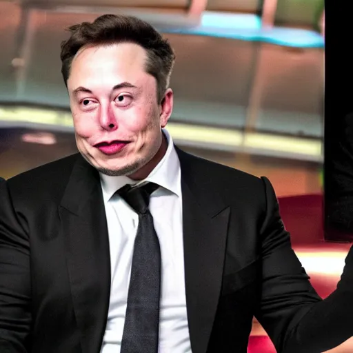 Image similar to elon musk snorting cocaine