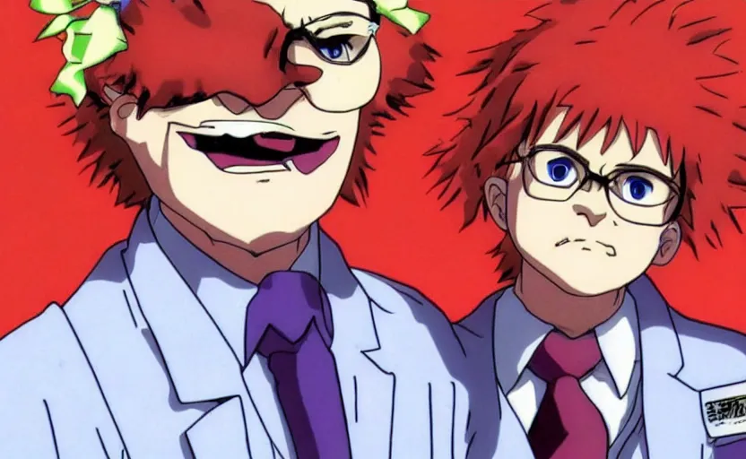 Image similar to Dr. Steve Brule in Neon Genesis Evangelion