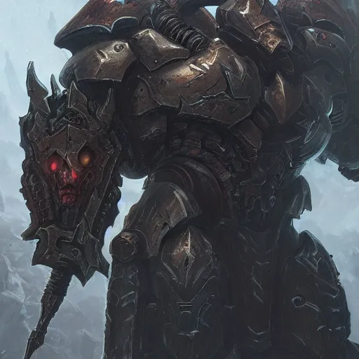 Prompt: fantasy art of doom slayer, intricate, smooth detailed, marine armor, cgsociety, doom hell theme