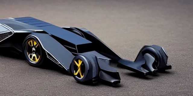 Image similar to a single 2 0 2 2 batmobile and bat tumbler hybrid, dslr