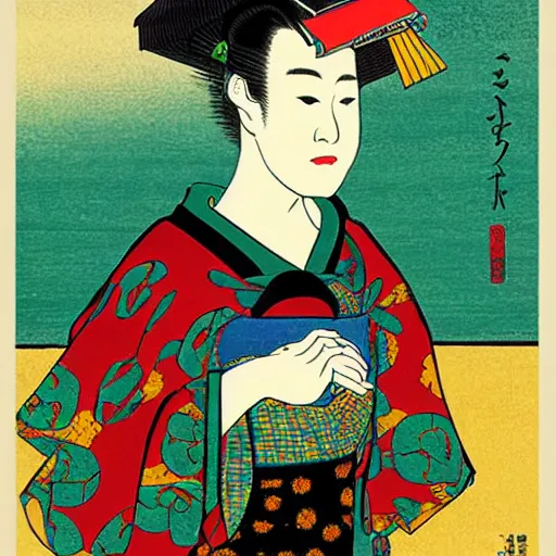 Prompt: post impressionism meets pop art meets ukiyo - e