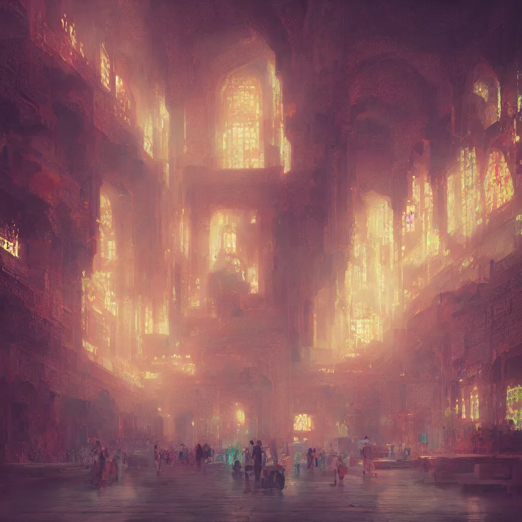 Prompt: haram imam hossein, by wenjun lin, by alena aenami, by ian llanas, 4 k