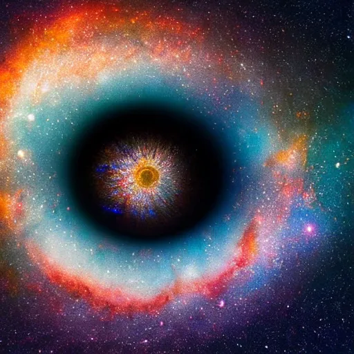 Prompt: galaxy inside an eye