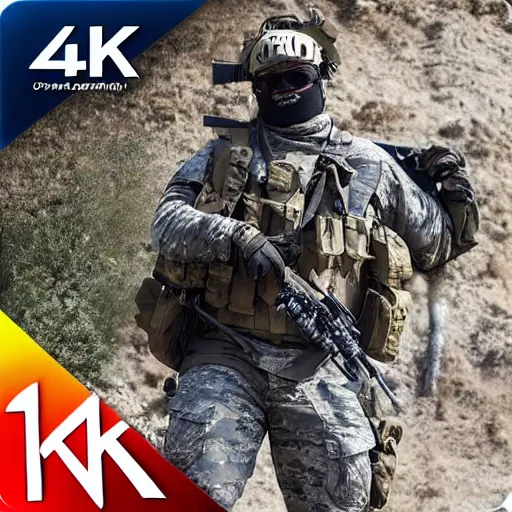 Image similar to armed special operations forces strike team 4 k 8 k hd