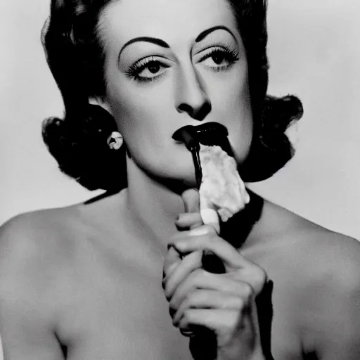 Image similar to joan crawford smoking, photo journalism