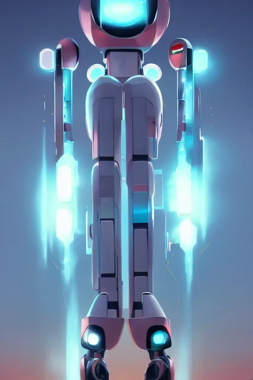 Image similar to metabots medabots medarotto medarot robot minimalist comics, behance hd by jesper ejsing, by rhads, makoto shinkai and lois van baarle, ilya kuvshinov, rossdraws global illumination ray tracing hdr radiating a glowing aura