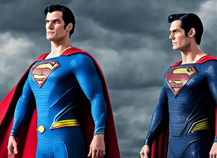 Prompt: superman as a skinny very skinny skinny weak man in the new superman movie