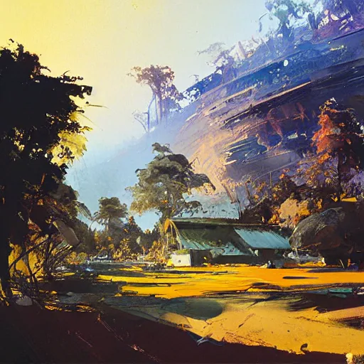 Prompt: A Landscape by John Berkey