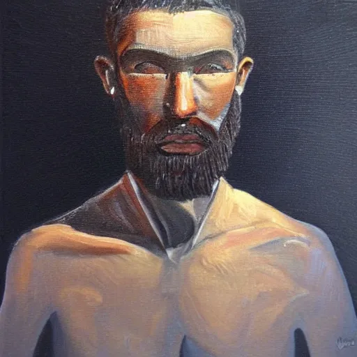 Image similar to man created by paullewinart