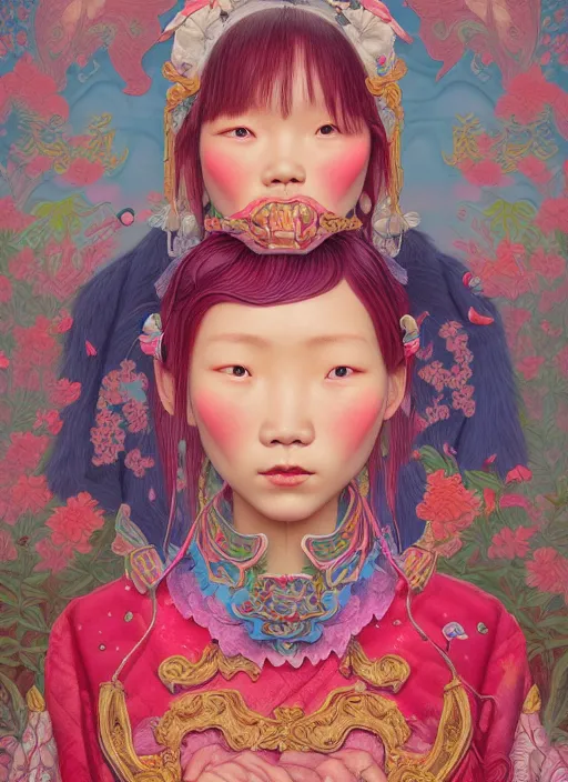 Image similar to yunnan people : : by martine johanna and simon stalenhag and chie yoshii and casey weldon and wlop : : ornate, dynamic, particulate, rich colors, intricate, elegant, highly detailed, centered, artstation, smooth, sharp focus, octane render, 8 k