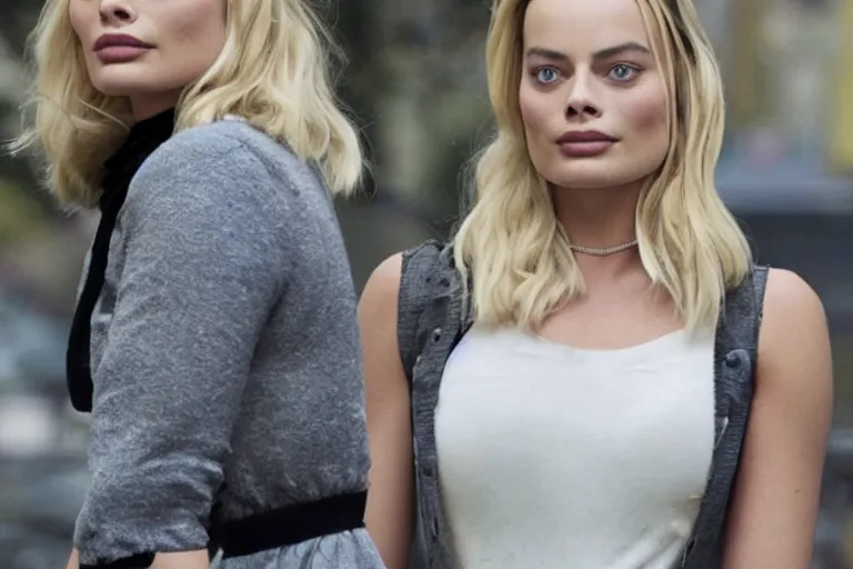 Image similar to margot robbie in garry's mod