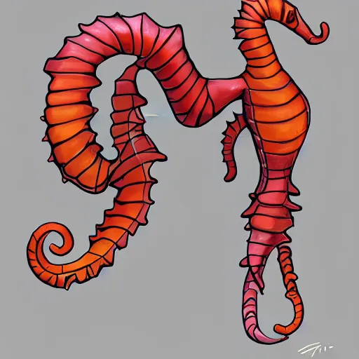 Prompt: seahorse cat shapeshifter humanoid fursona, furaffinity, trending on artstation