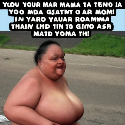 Prompt: your mama so fat