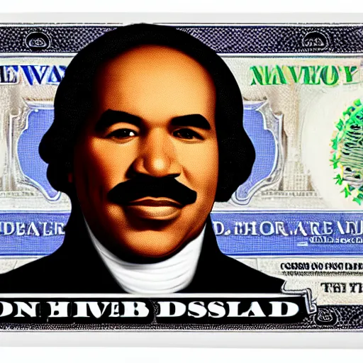 Image similar to Steve harvey as George Washington on the 1 dollar bill