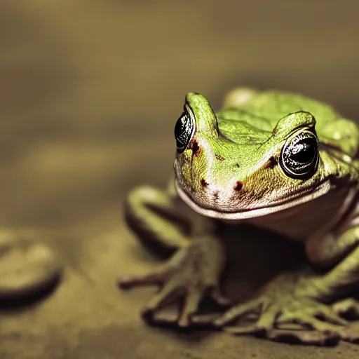 Image similar to macro hyper-realistic hypnotoad Futurama