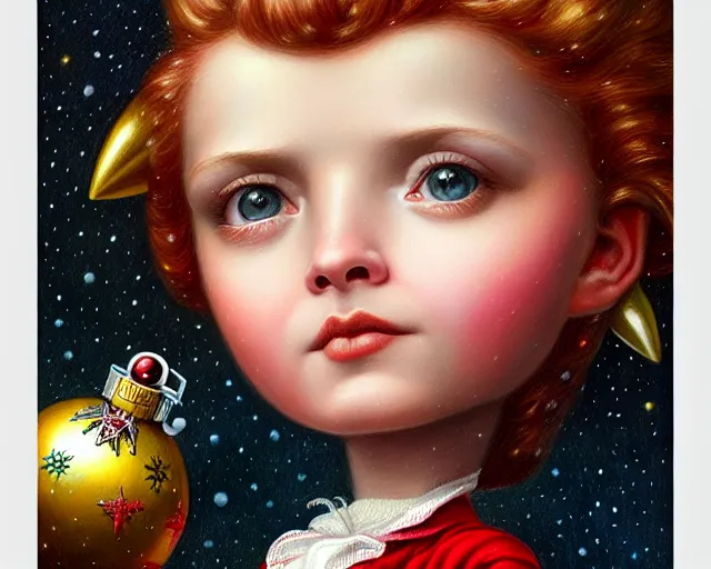 Image similar to closeup profile portrait of victorian space rockets, nicoletta ceccoli, mark ryden, lostfish, max fleischer, hyper realistic, artstation, illustration, digital paint, matte paint, vivid colors, bright, cheerful, detailed and intricate christmas environment