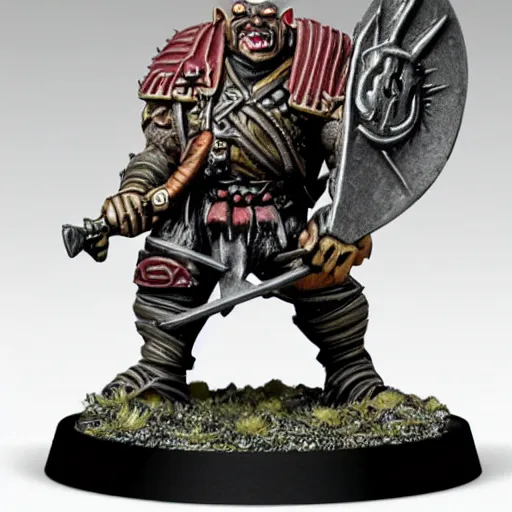 Image similar to warhammer fantasy orc figurine