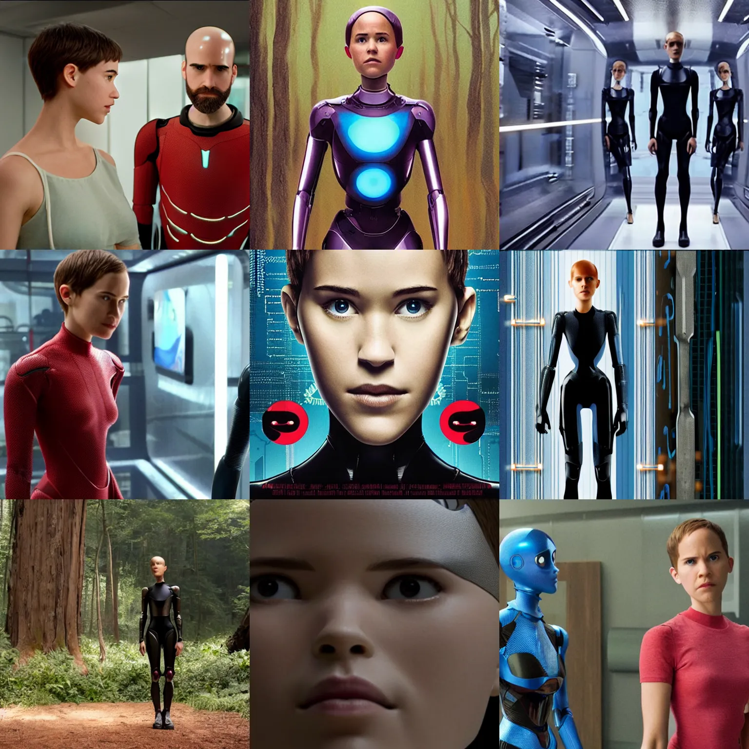 Prompt: Disney Pixar's Ex Machina (2014),