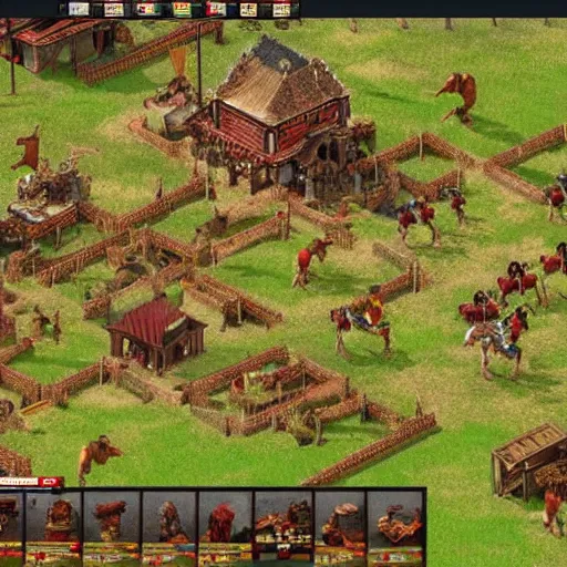 Prompt: McDonald's in age of empires