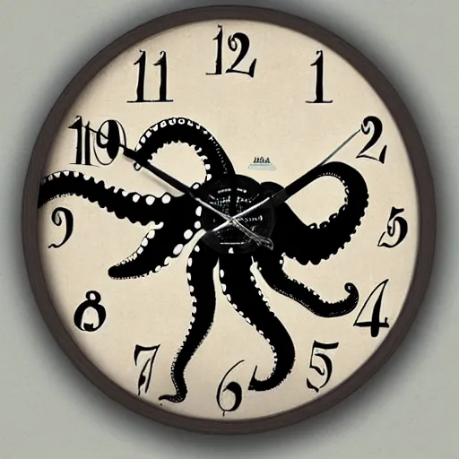 Image similar to octopus clock