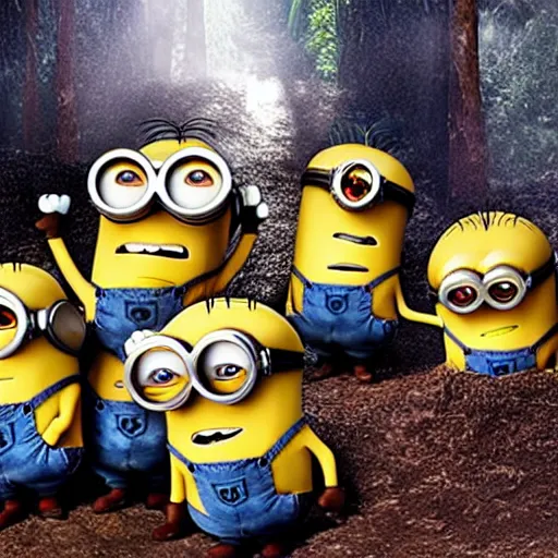 Image similar to minions on the jungle, found footage