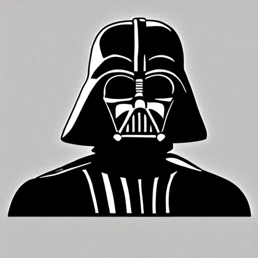 Image similar to darth vader wearing a jock - strap, svg sticker art