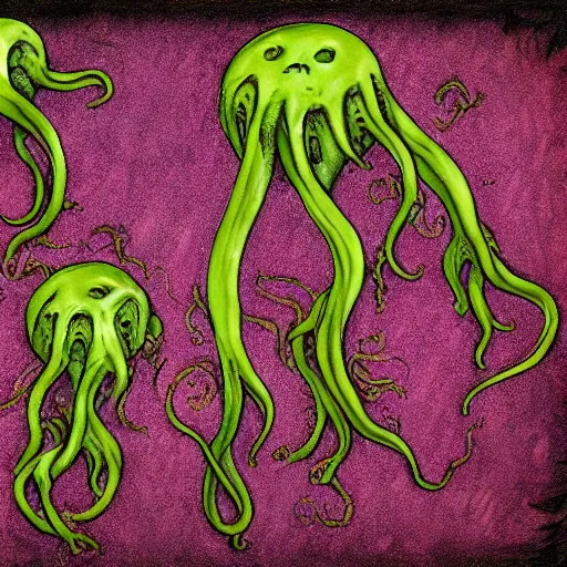 Prompt: flesh eating plant eldritch horror cthulhu