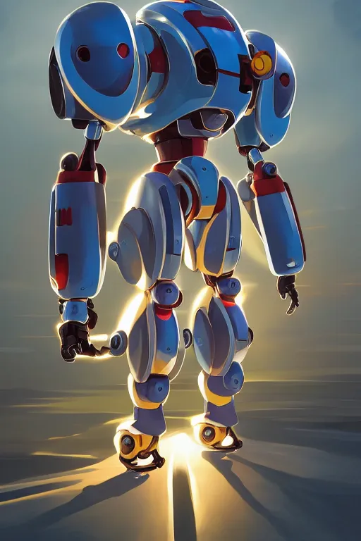 Image similar to metabots medabots medarotto medarot robot minimalist comics, behance hd by jesper ejsing, by rhads, makoto shinkai and lois van baarle, ilya kuvshinov, rossdraws global illumination ray tracing hdr radiating a glowing aura