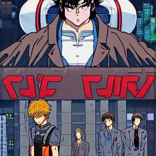Prompt: akira 1 9 9 0 s style anime art of a post appocolyiptic