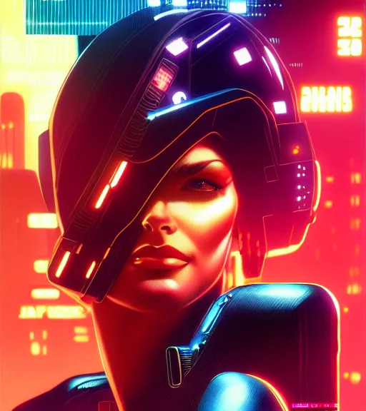 Image similar to cable plugged in, side of head, very very beautiful woman, cyberdeck computer terminal, street level night city, 1 9 7 9 omni magazine cover, style by vincent di fate, artgerm, cyberpunk 2 0 7 7, very coherent, detailed, 4 k resolution, unreal engine, daz