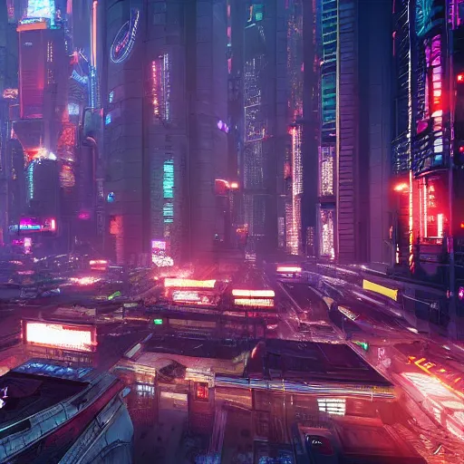 cyberpunk city in the future getting bombed award | Stable Diffusion ...