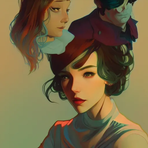 Prompt: tricks of the trade, ambient lighting, 4 k, lois van baarle, ilya kuvshinov, rossdraws, alphonse mucha, jung gi kim, artstation