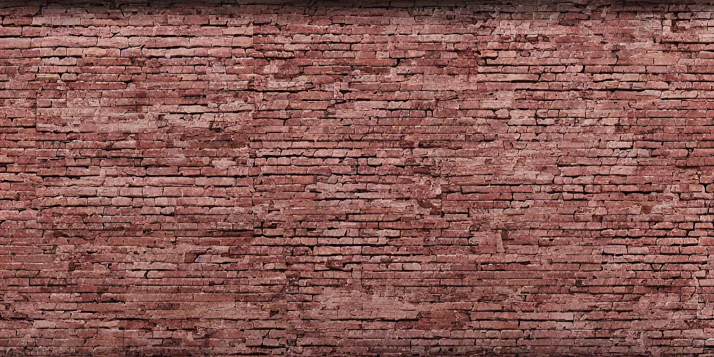 Prompt: a front on photograph of a brick wall, concept art, 4 k, unreal render, octane, trending on artstation, hyper realistic