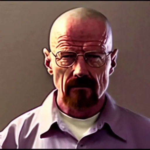 Prompt: Walter White cctv footage dangerous