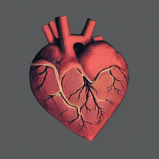 Image similar to this is how an actual heart looks