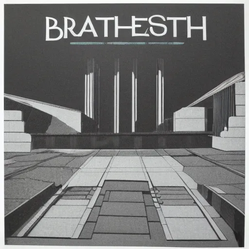 Prompt: brutalism unenthusiastic | album artwork, used lp ( 1 9 8 8 )