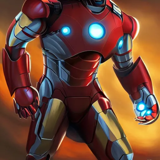 Image similar to iron man as a fox, furry art, furaffinity, extremely detailed, digital painting, artstation, concept art, smooth, sharp focus, illustration, incredible art