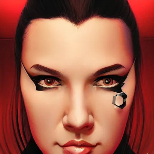 Image similar to steven seagal female, jedi master, wearing the traditional jedi robe, beautiful and uniquely odd looking, detailed symmetrical close up portrait, intricate complexity, in the style of artgerm and ilya kuvshinov, magic the gathering, star wars art