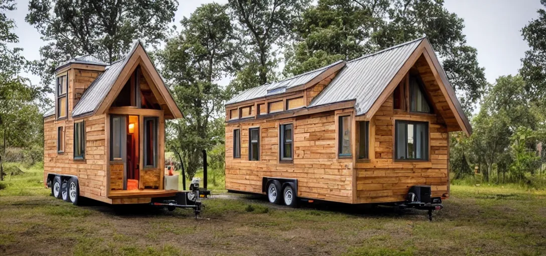 Prompt: tiny home is architecturally similar to the taj mahal