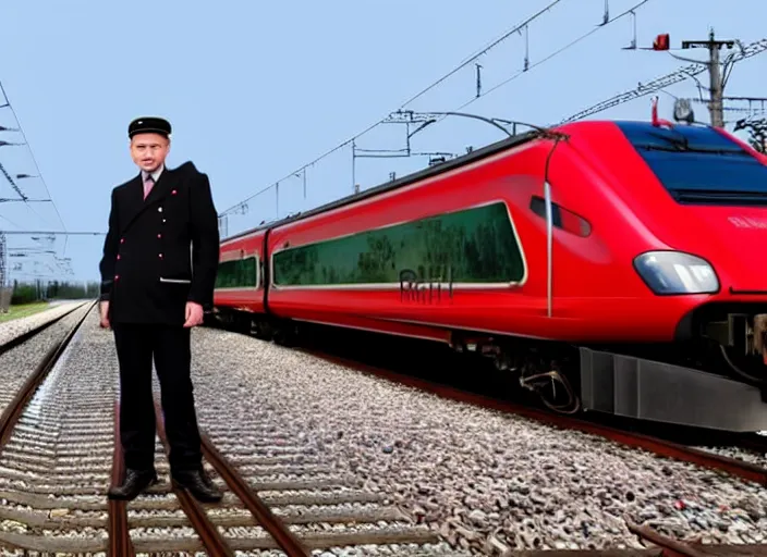 Image similar to train driver of the Russian Railways