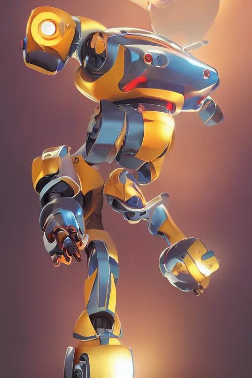 Image similar to metabots medabots medarotto medarot robot minimalist comics, behance hd by jesper ejsing, by rhads, makoto shinkai and lois van baarle, ilya kuvshinov, rossdraws global illumination ray tracing hdr radiating a glowing aura