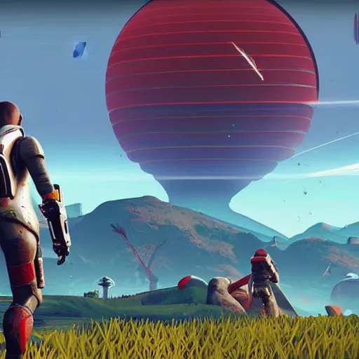 Image similar to No Mans Sky, game, Sean Murray