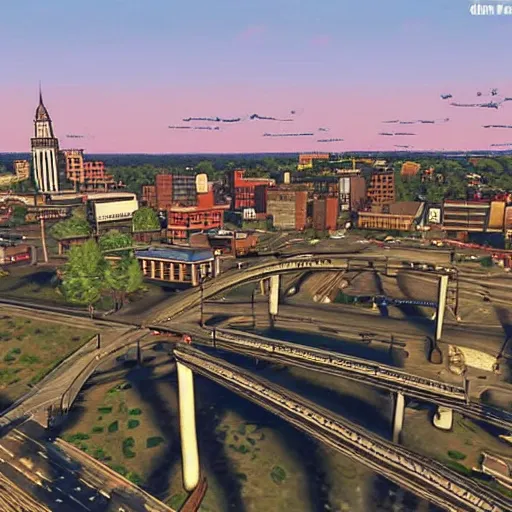 Image similar to providence, rhode island in the style of gta 5