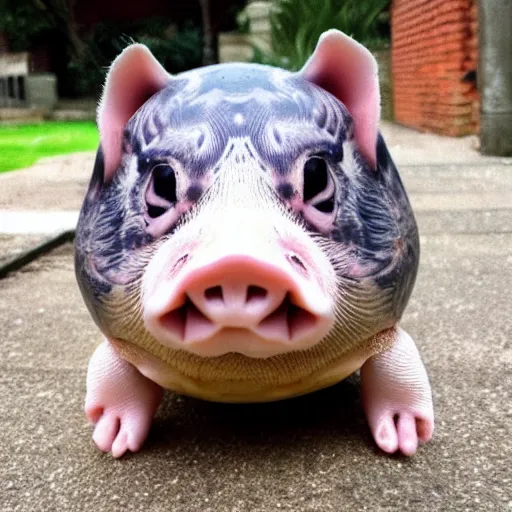 Image similar to the turtle cat pig hybrid