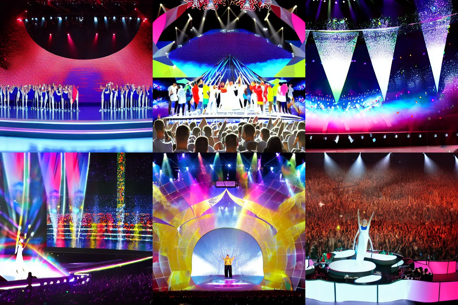 Prompt: A 2023 Eurovision stage performance, award winning digital photograph, featured on wiwiblogs