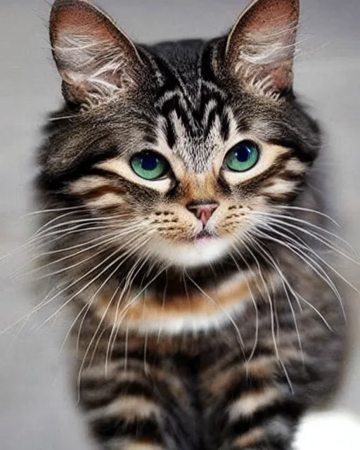 Image similar to unique hairstyle for a cat