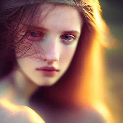 Image similar to photographic portrait of a stunningly beautiful english emo female in soft dreamy light at sunset, soft forcus, contemporary fashion shoot, by edward robert hughes, annie leibovitz and steve mccurry, david lazar, jimmy nelsson, extremely detailed, breathtaking, hyperrealistic, perfect face, octane render